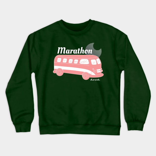 Marathon Bus Tee Crewneck Sweatshirt by WellaWella